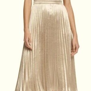 Gold pleated Skirt